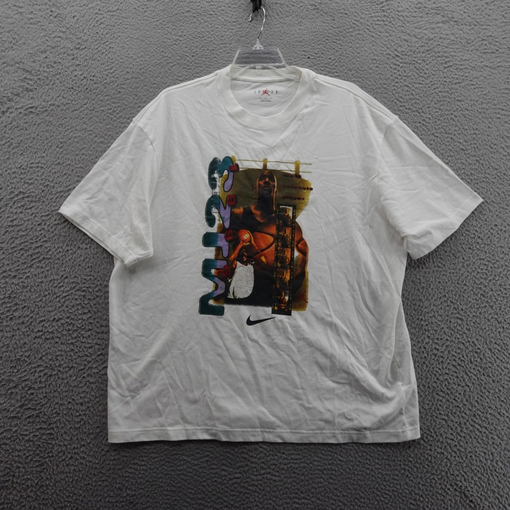 Nike Jordan MJ23 MVP Short Sleeve TShirt XXL White Men Basketball Streetwear NWT